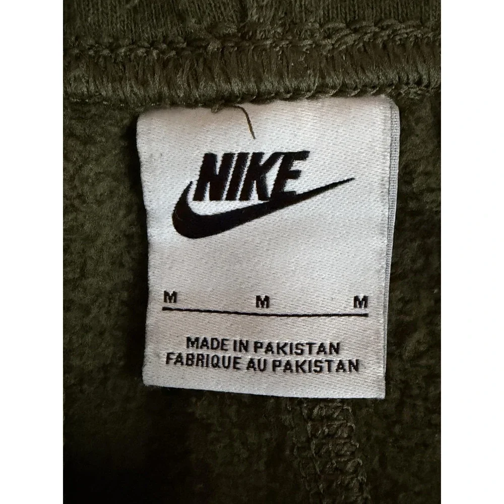 Nike Sportswear Club Fleece Jogger Pants Men M Olive Green Sweatpants Athleisure